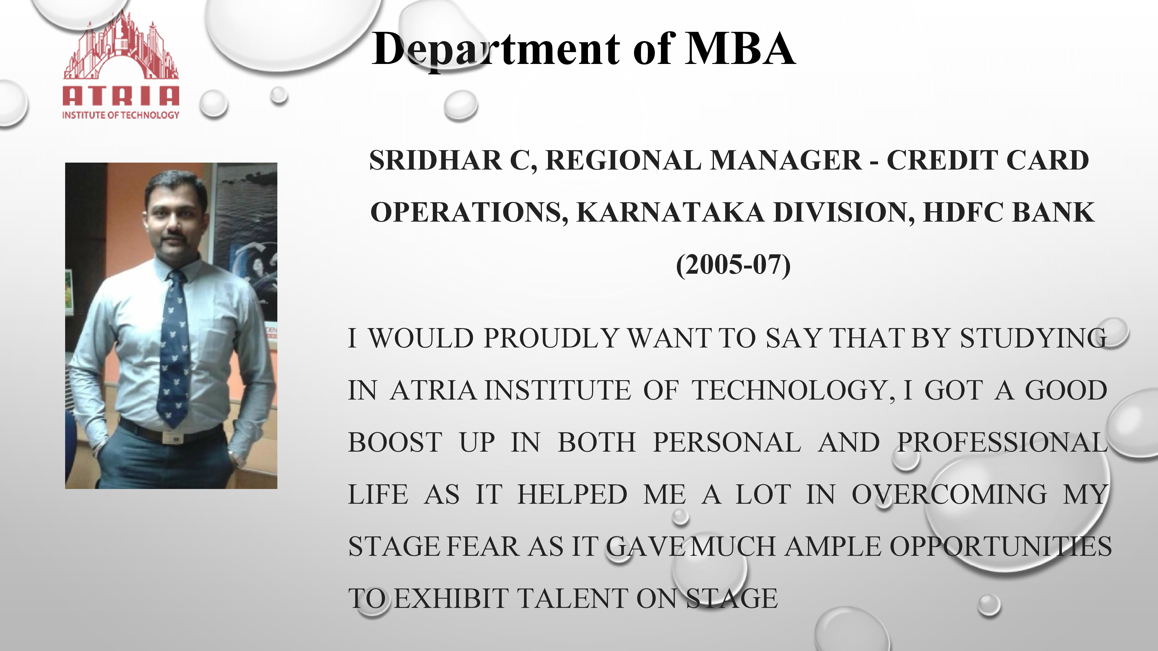 Alumni Testimonial
